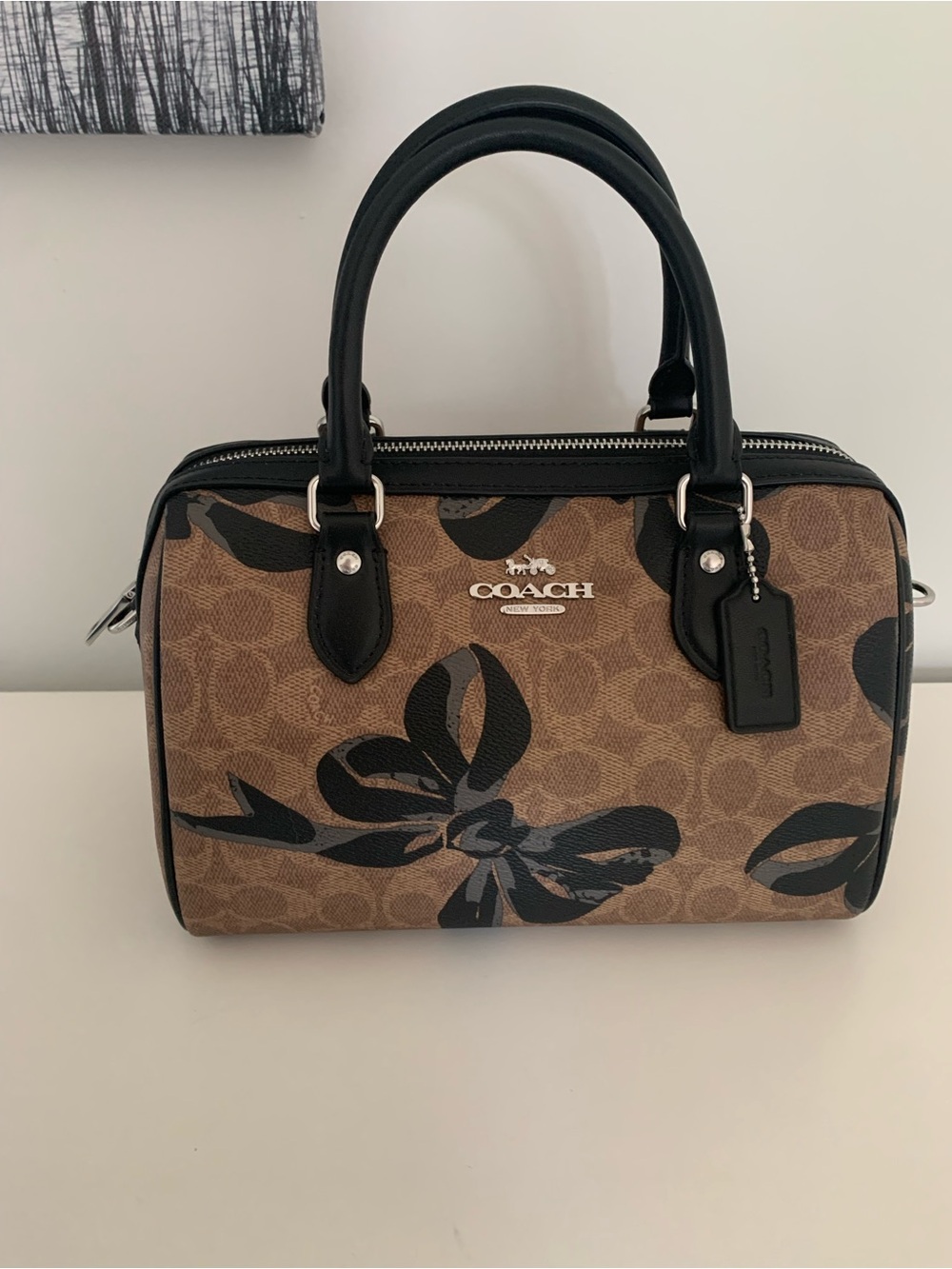 Coach Rowan signature with bow print